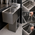 Thumbnail image #3 for BK Resources 12-Inch Underbar Dump Sink with 10