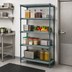Thumbnail image #3 for Quantum 4-Tier Stationary Wire Plastic Mat Shelving Unit, 36W x 21D x 74H