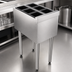 Thumbnail image #3 for Top Shelf TSS12U2 Insulated Stainless Steel Underbar Bottle Storage Bin, 12 Inch x 24 Inch, 6 Bottle Wells