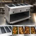 Thumbnail image #3 for Spec-Master PHT4CB-240 Portable Electric Hot Food Table, (4) Full-Size Wells, 66-1/4