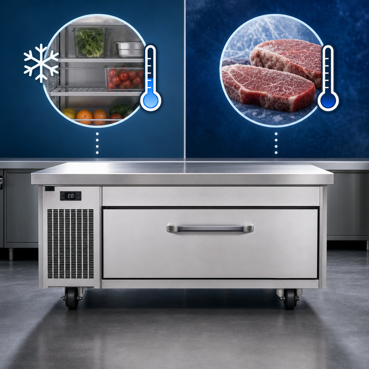 Product image #3 for Randell FX Series 60-Inch Flexible Refrigerator/Freezer Chef Stand with Single Drawer