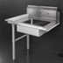 Thumbnail image #3 for Steel Works Stainless 26 x 30 Inch Left-to-Right Straight Soiled Dish Table with 9-3/4-Inch Backsplash