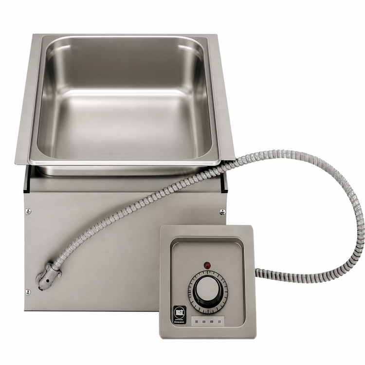 Product image #3 for APW Wyott HFW-1TS Drop-In Electric Hot Food Well, 1 Full-Size Pan, Wet/Dry, Thermostatic Controls, Insulated, No Drain