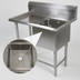 Thumbnail image #3 for John Boos Pro-Bowl Freestanding 1-Compartment Sink with Left Drainboard