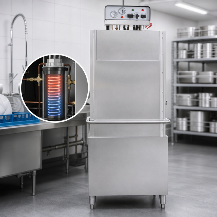 Product image #3 for TempStar HH-E High Hood Tall Chamber High-Temperature Door-Type Dishwasher with Built-In 70°F Rise Booster