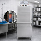 Thumbnail image #3 for Jackson WWS TempStar® TEMPSTAR HH-E High-Temperature Door-Type Dishwasher, High Hood, Tall Chamber, Electric Tank, 70°F Booster, Universal