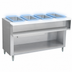 Thumbnail image #3 for Advance Tabco Triumph Supreme 4-Well LP Gas Water Bath Hot Food Table with Cutting Board and Open Undershelf