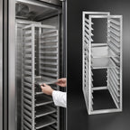 Thumbnail image #3 for Channel Manufacturing RIR-16S Stainless Steel End-Load Bun Pan Rack for Reach-In Refrigerators, 16-Pan, 20.5"W x 23"D x 51"H