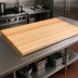 Thumbnail image #3 for John Boos Boos Block 96-Inch x 30-Inch Edge Grain Maple Kitchen Countertop, Varnique Finish