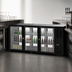 Thumbnail image #3 for Beverage-Air 72-Inch Three-Section Food-Rated Pass-Thru Back Bar Refrigerator with 6 Glass Doors