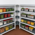 Thumbnail image #3 for Fermostock 4-Tier Corner Expansion Polymer Shelving Unit, 42