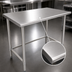 Thumbnail image #3 for Eagle Group Budget Series 60-Inch x 24-Inch Flat Top 430 Stainless Steel Work Table with Tubular Base