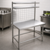 Thumbnail image #3 for Eagle Group Modular Stainless Steel Workstation Desk with 2 Wire Overshelves, 36 x 24 x 74 Inches