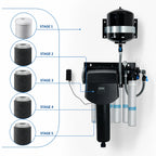 Thumbnail image #3 for Everpure EV943742 Quad-Stage Commercial Water Filtration System, 0.2 Micron, 15 GPM, 200,000 Gallon Capacity