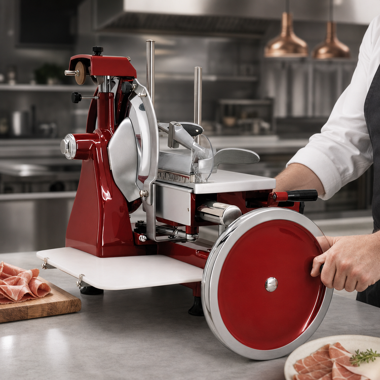 Product image #4 for Volano Trento 14-Inch Flywheel Manual Meat Slicer