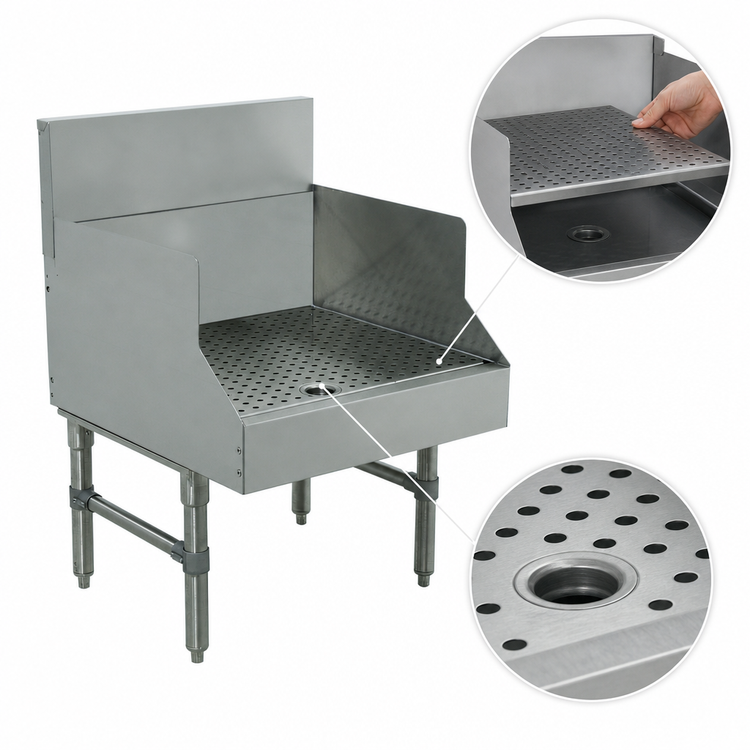 Product image #3 for Advance Tabco Prestige 30-Inch Freestanding Stainless Steel Recessed Glass Unit