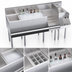 Thumbnail image #4 for Krowne Royal Series 60-Inch Underbar Ice Bin/Cocktail Station with Blender Station, Liquor Display, and 10-Circuit Cold Plate