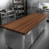 Thumbnail image #3 for Boos Block 84-Inch x 32-Inch Full-Length Edge Grain American Black Walnut Kitchen Countertop with Varnique Finish
