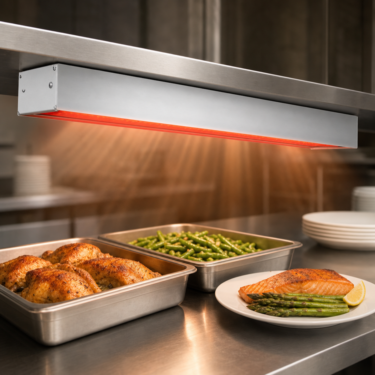 Product image #3 for Hatco Glo-Ray 60-Inch Unlighted Infrared Strip Heater, 1400W, 208V