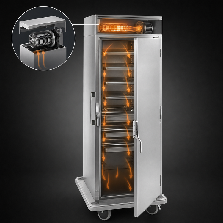 Product image #3 for Carter-Hoffmann Mobile Insulated Heated Holding Cabinet with Top-Mounted Forced-Air Heat
