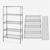 Thumbnail image #3 for Quantum Stationary 5-Shelf Chrome Plated Wire Shelving Starter Kit, 36