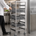 Thumbnail image #3 for Panco Mobile Full-Height Open-Side Stainless Steel Utility Rack for 20