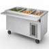 Thumbnail image #3 for Randell RANFG HTD-3B Mobile Electric Hot Food Table with 3 Wells and Heated Cabinet Base