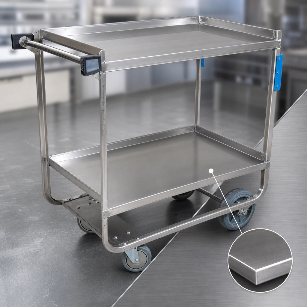 18-Gauge Heavy-Duty Stainless Steel Construction