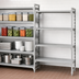 Thumbnail image #4 for Cambro Camshelving Premium 4-Tier Solid Add-On Shelving Unit, 24 x 18 x 72 Inches, Speckled Gray