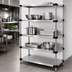 Thumbnail image #3 for Quantum Solid Stainless Steel Stationary Shelving Starter Kit, 36
