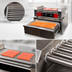 Thumbnail image #3 for Omcan Countertop Electric Hot Dog Roller Grill with 7 Stainless Steel Rollers, 2 Zones, 10-19 Hot Dog Capacity