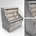Thumbnail image #3 for Howard-McCray 35E Series Curved-End Self-Contained Open Merchandiser, 39-Inch, Stainless Steel