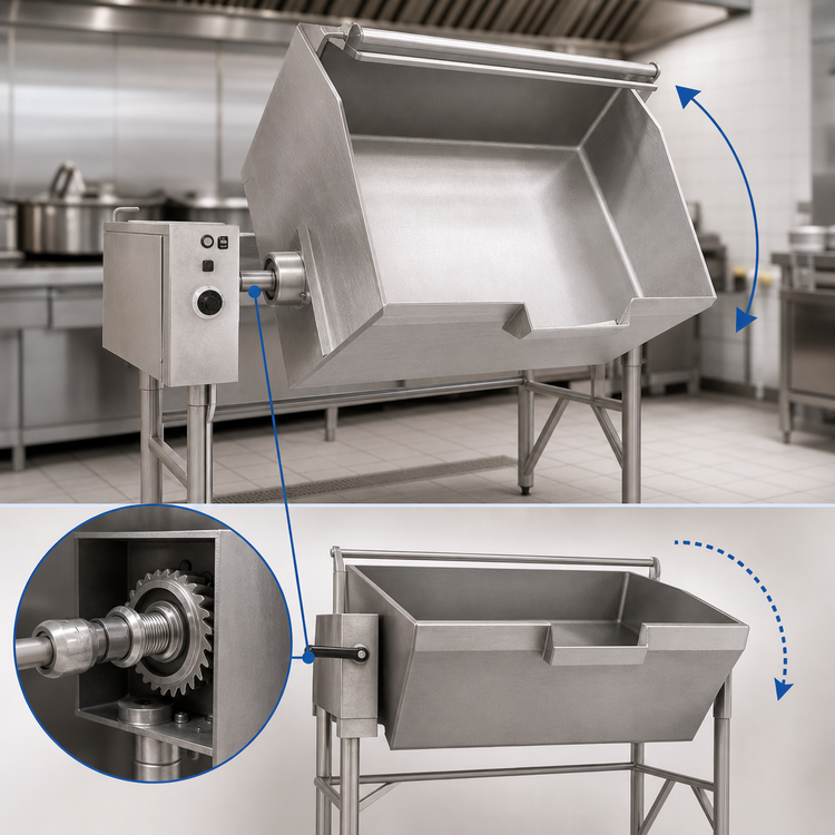 Product image #3 for Classic Wall Mounted Electric Manual Tilting Skillet, 19-Gallon, 10.6 kW
