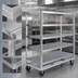 Thumbnail image #3 for FWE Queen Mary Heavy-Duty Aluminum Utility Cart, 5-Shelf, 27 x 73-Inch Shelves, 1,200 lb Capacity