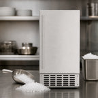 Thumbnail image #4 for Koolmore KM-BIM66-NSS Built-In Nugget Ice Machine with Bin, 66 lb Daily Production, 17.5 lb Storage, Stainless Steel