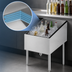 Thumbnail image #3 for CHOICE Underbar Pass-Thru Ice Bin with Built-In 10-Circuit Cold Plate, 24 x 38 Inches, 175 lb Capacity