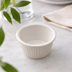 Thumbnail image #3 for American Metalcraft 3 oz White Fluted Melamine Ramekin