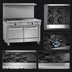Thumbnail image #3 for Southbend Ultimate 48-Inch Gas Restaurant Range with 2 Star/Sauté Front Burners, 2 Non-Clog Rear Burners, 24-Inch Thermostatic Griddle, Convection Oven and Cabinet Base