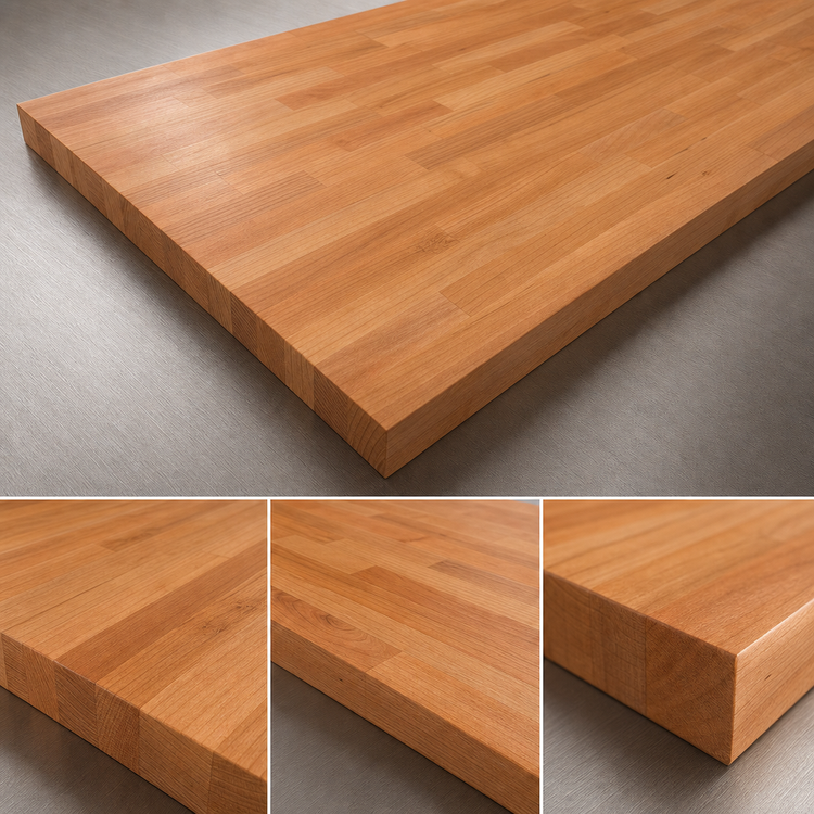 Product image #3 for Boos Block American Cherry Blended Edge Grain Kitchen Countertop, 96 x 42 x 1-1/2 Inch