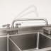 Thumbnail image #3 for BK Resources Evolution 4-Inch Deck Mount Stainless Steel Faucet with 14-Inch Swing Spout