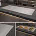 Thumbnail image #3 for Vollrath 68 Inch Flush Mount Drop-In Heated Warming Shelf with Dual Warming Zones, Stainless Steel, 120V