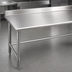 Thumbnail image #3 for Eagle Budget Series 120-Inch x 36-Inch 430 Stainless Steel Work Table with 4-1/2-Inch Backsplash and Tubular Base
