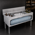 Thumbnail image #3 for Prestige 48-Inch Stainless Steel Bar Ice Chest with 10-Circuit Cold Plate and Bottle Racks
