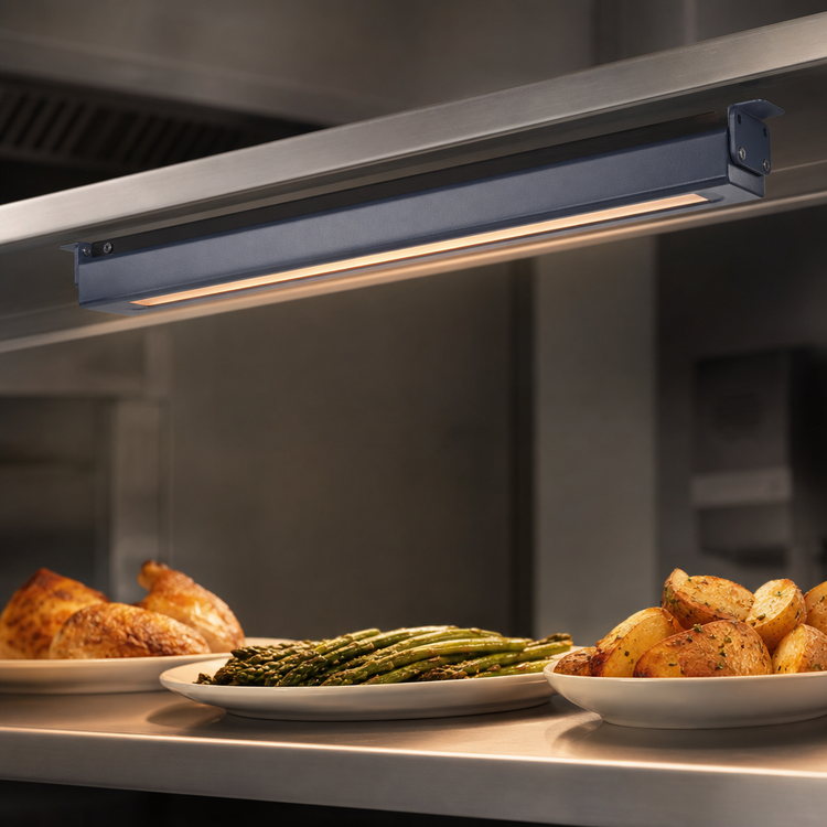 Product image #3 for Hatco Glo-Ray Narrow Infrared Strip Heater, 24 Inch, Single Rod, 350 Watt, Unlighted Food Heat Lamp