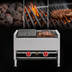 Thumbnail image #3 for American Range AECB-64 72-Inch Gas Countertop Lava-Rock Charbroiler