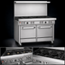Thumbnail image #3 for Southbend Ultimate 48-Inch Commercial Gas Range with 8 Burners, Convection Oven, and Cabinet Base