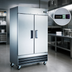 Thumbnail image #3 for Omcan 47 Cu. Ft. Two-Section Reach-In Freezer with Bottom-Mount Self-Contained Refrigeration
