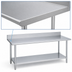 Thumbnail image #3 for Duke Standard Series 16-Gauge 400 Series Stainless Steel Work Table with 5-Inch Riser and Undershelf, 60 x 30 Inches