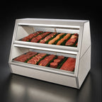Thumbnail image #3 for Howard-McCray R-CMS35-12-S-LED Red Meat Double-Duty Service Case, 143-Inch, Stainless Steel, Remote Refrigeration, LED Lighting