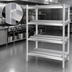 Thumbnail image #3 for Lifetime Tough All-Welded 4-Shelf Channel Style Aluminum Dunnage Shelving Rack, 48